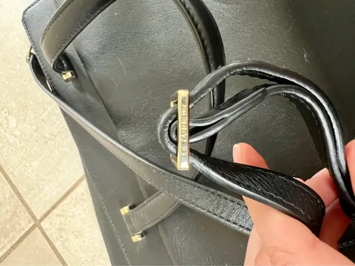 Sac à main noir, en cuir, avec porte carte, Le Tanneur - photo numéro 11