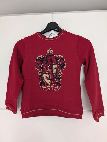 Pull rouge Harry Potter Griffindor 8 ans Neuf