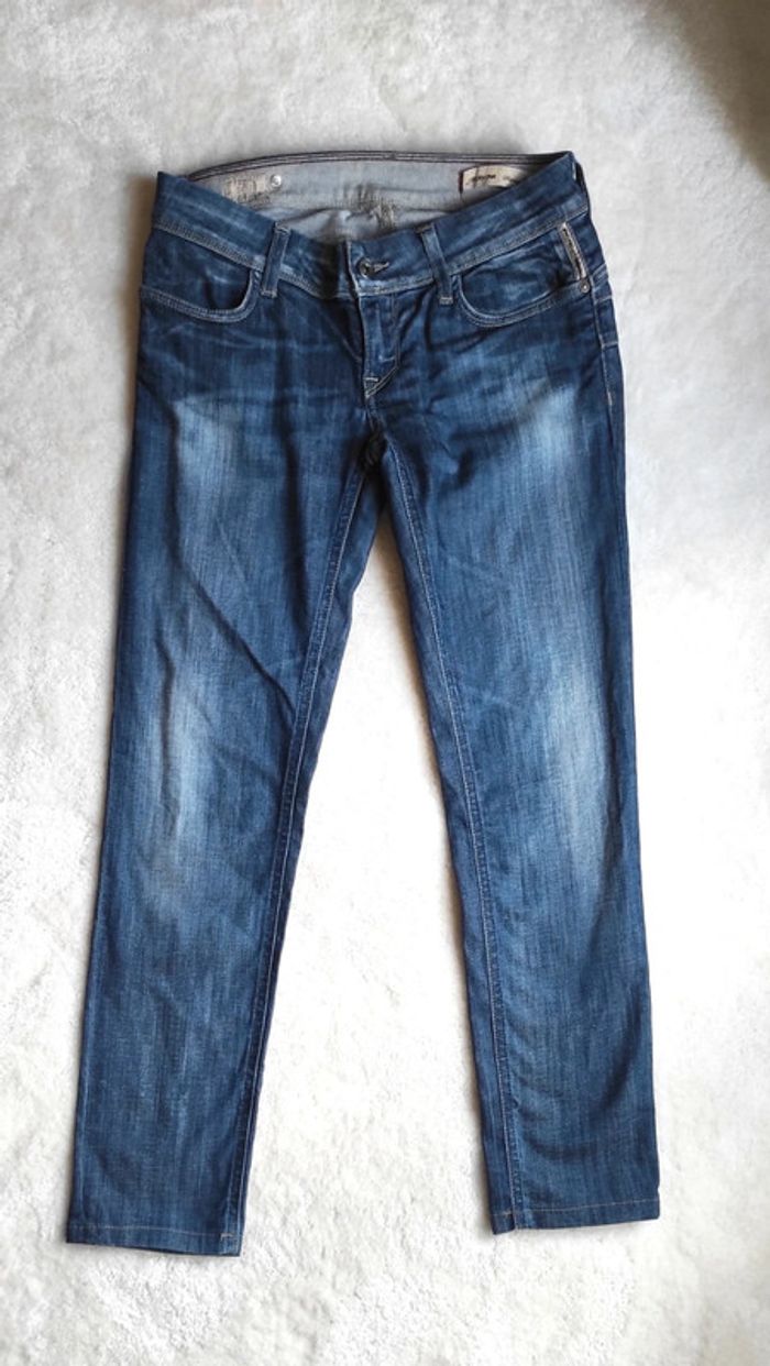 Jean Meltin Pot skinny fit taille basse W28 L32 coton élasthanne - photo numéro 2