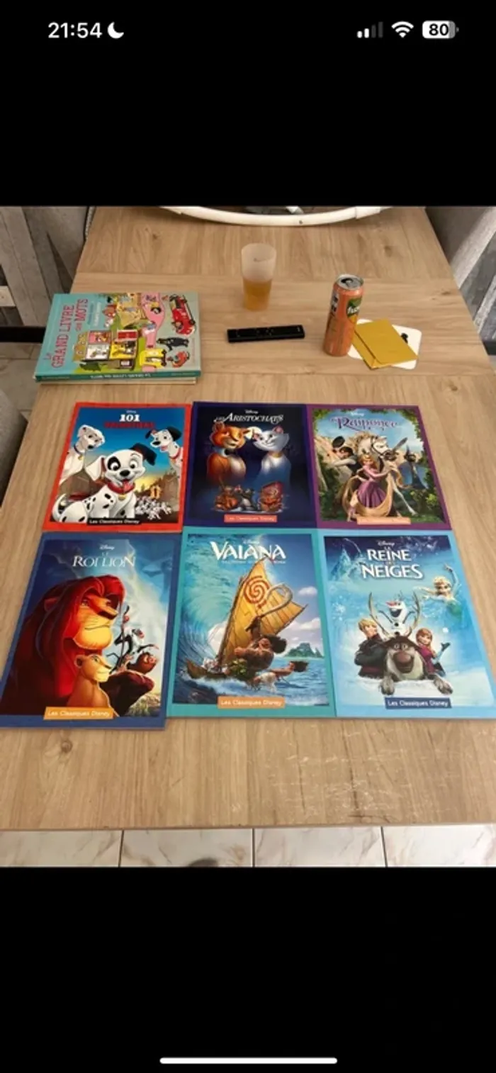 Lot de 6 livres Disney