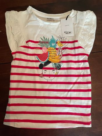 tee shirt neuf 3 ans galeries La Fayette