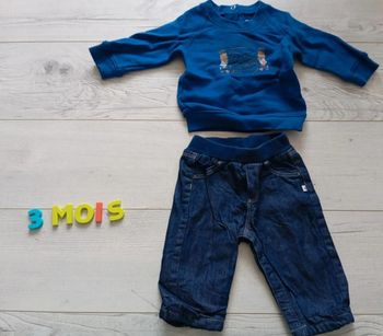 Ensemble Petite Bateau 3 mois