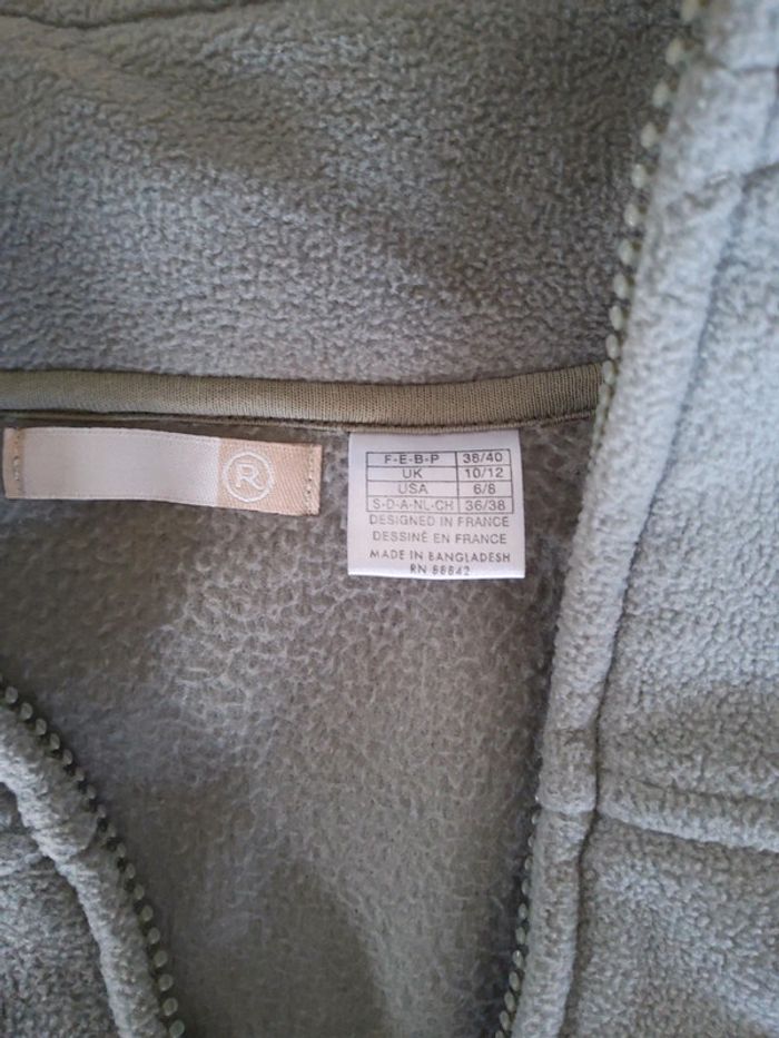 Gilet polaire vert clair - photo numéro 3