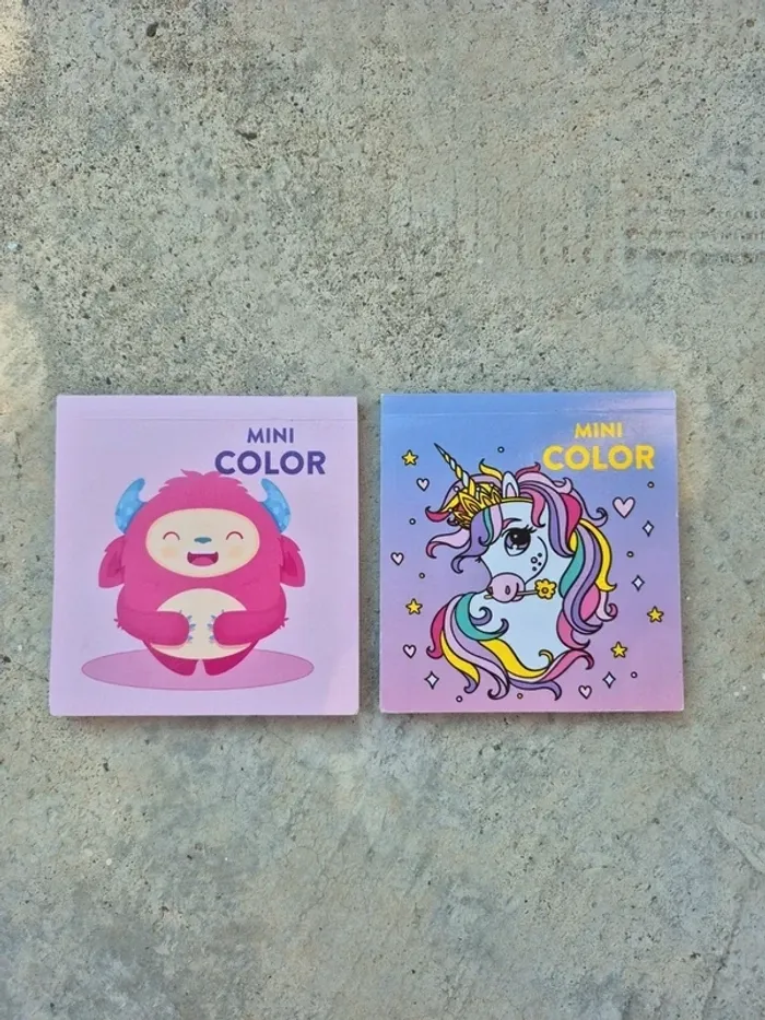 Lot 2 mini livre de coloriage pour enfant