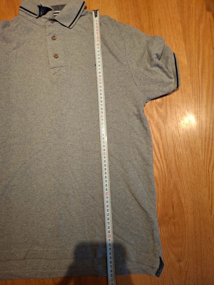 Polo gris à bouton - photo numéro 5