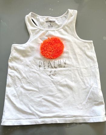 Tee-Shirt sans manches T 8 ans Orchestra blanc