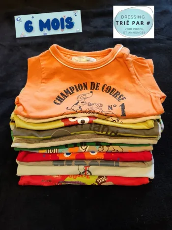Lot 11 t-shirt manches longues 6 mois