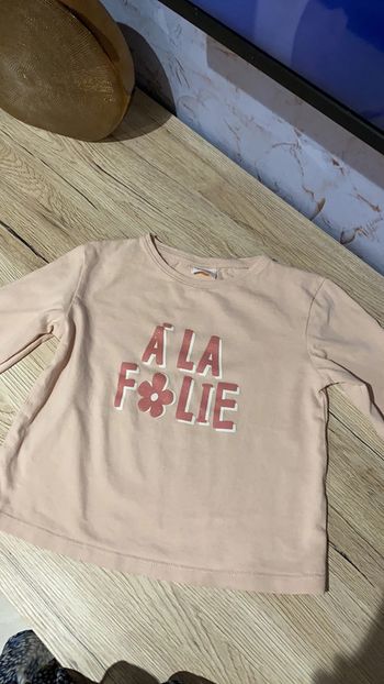 T-shirt manches longues rose