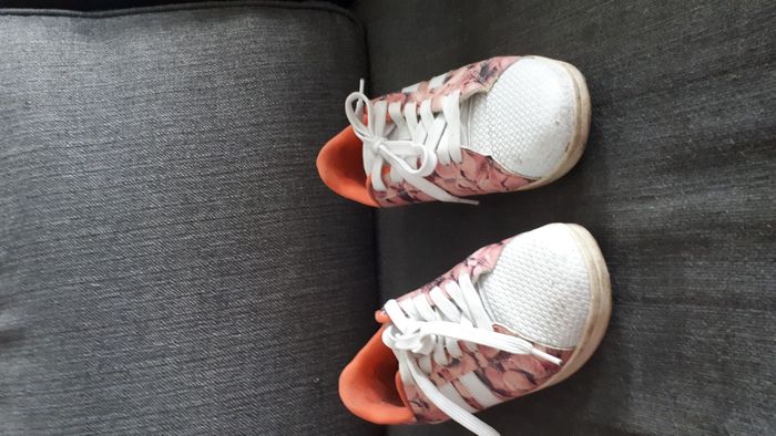 Chaussure à fleur rose orangé pointure 36 - photo numéro 2