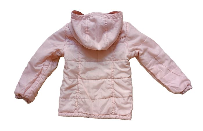 Doudoune légère rose et gris à capuche. Réversible. Quechua. Decathlon. Taille 4 ans - photo numéro 10