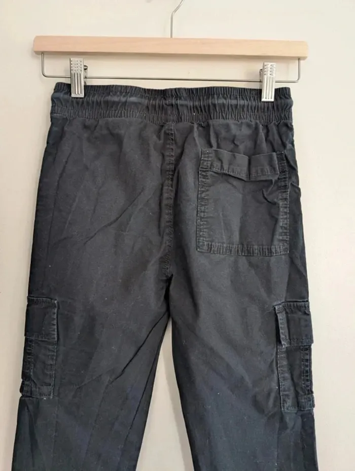 Pantalon cargo noir 10/11 ans Primark garçon coupe slim - photo numéro 5