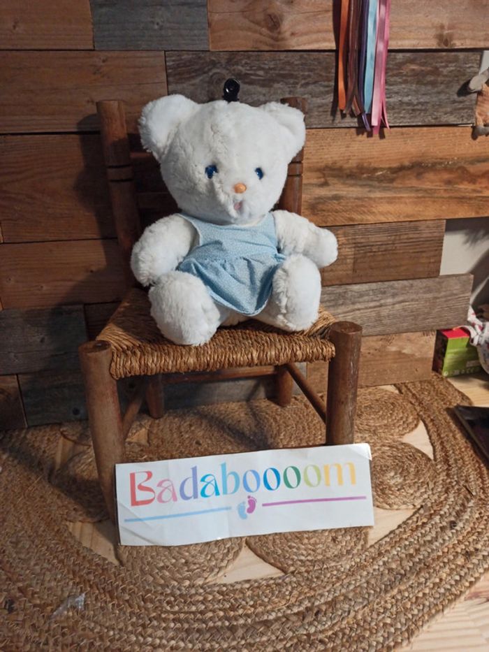Peluche ours en robe Boulgom vintage tbe