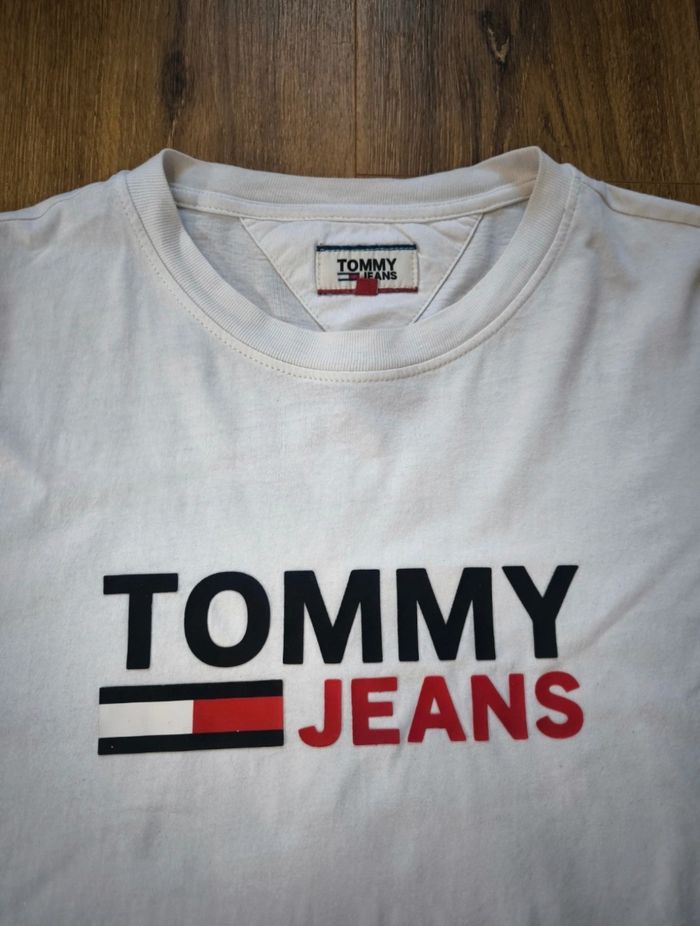 T-shirt tommy Hilfiger, blanc, très bon état, taille xxl - photo numéro 4