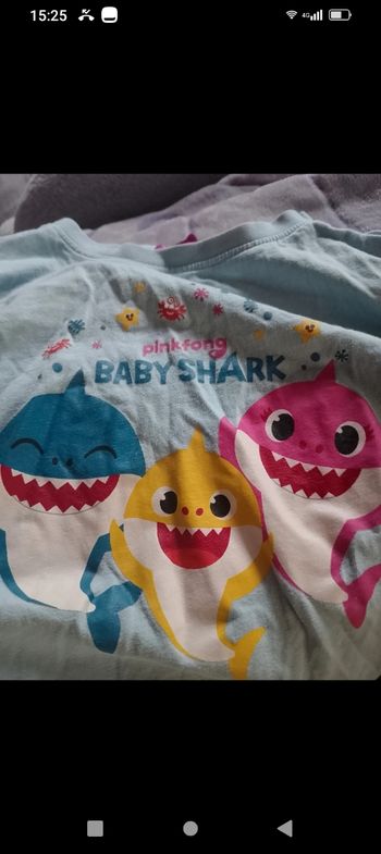 T shirt manches longues baby shark 