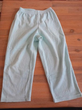 Pantalon en éponge vert d’eau – 5 ans