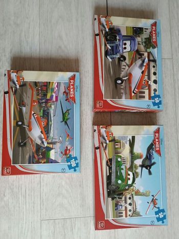 Lot de 3 puzzles Planes  neuf
