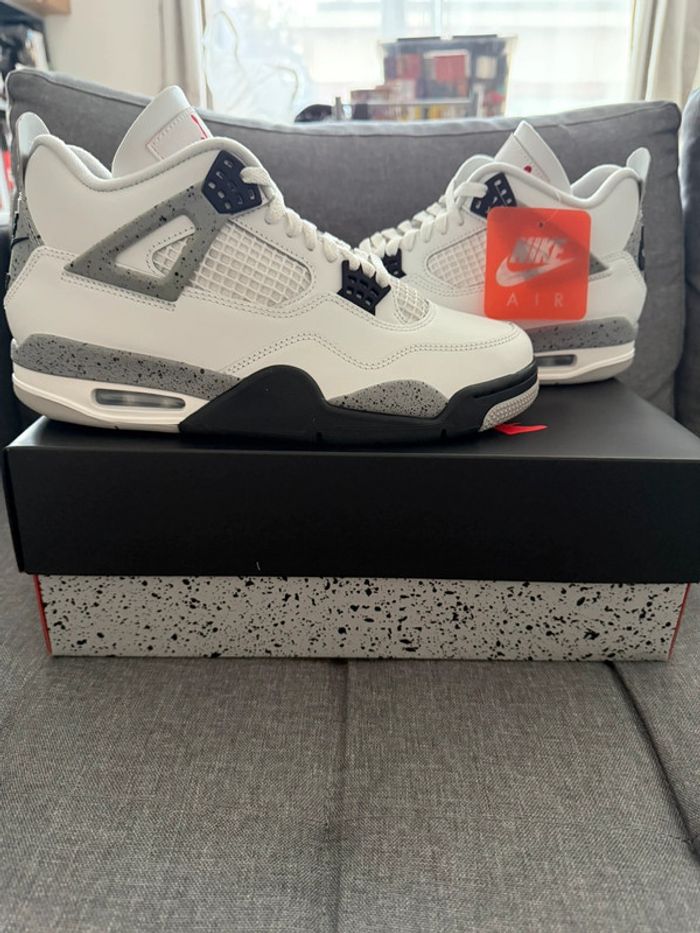 Air Jordan 4 rétro White Cément - photo numéro 3