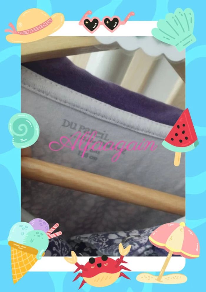 Pyjama dpam violet 8ans - photo numéro 6