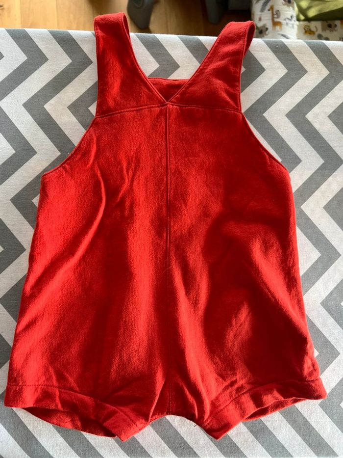 Salopette en coton Rouge Petit Bateau - photo numéro 2