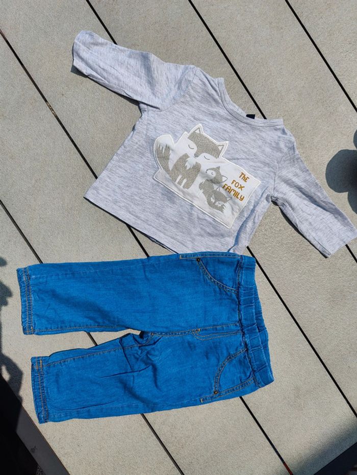 Joli ensemble fin garçon Kiabi 9 mois - photo numéro 2