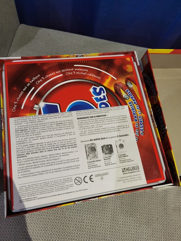 Jeu de société 5 secondes de megableu - photo numéro 3