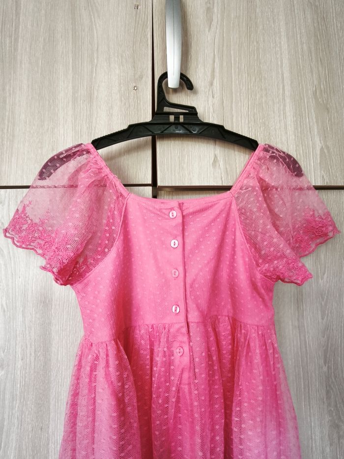 Robe fleurie dentelle rose 10 ans Kiabi - photo numéro 5
