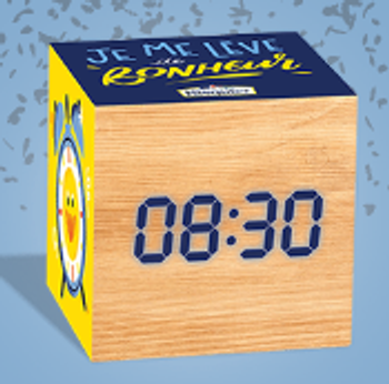 Réveil / enceinte en bois Pasquier neuf