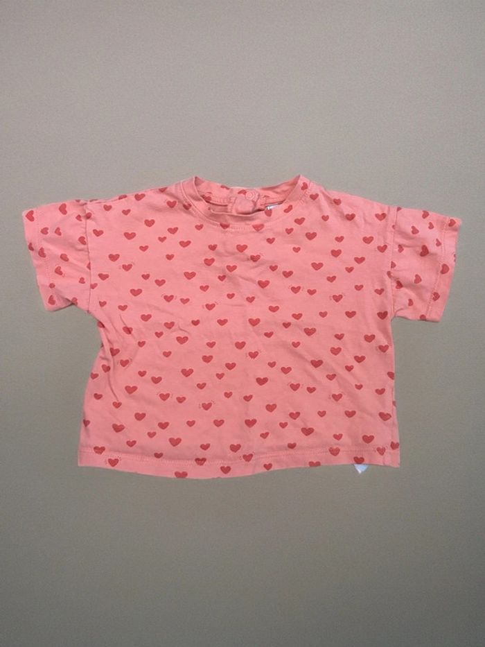 T-shirt rose cœur TAO - photo numéro 2