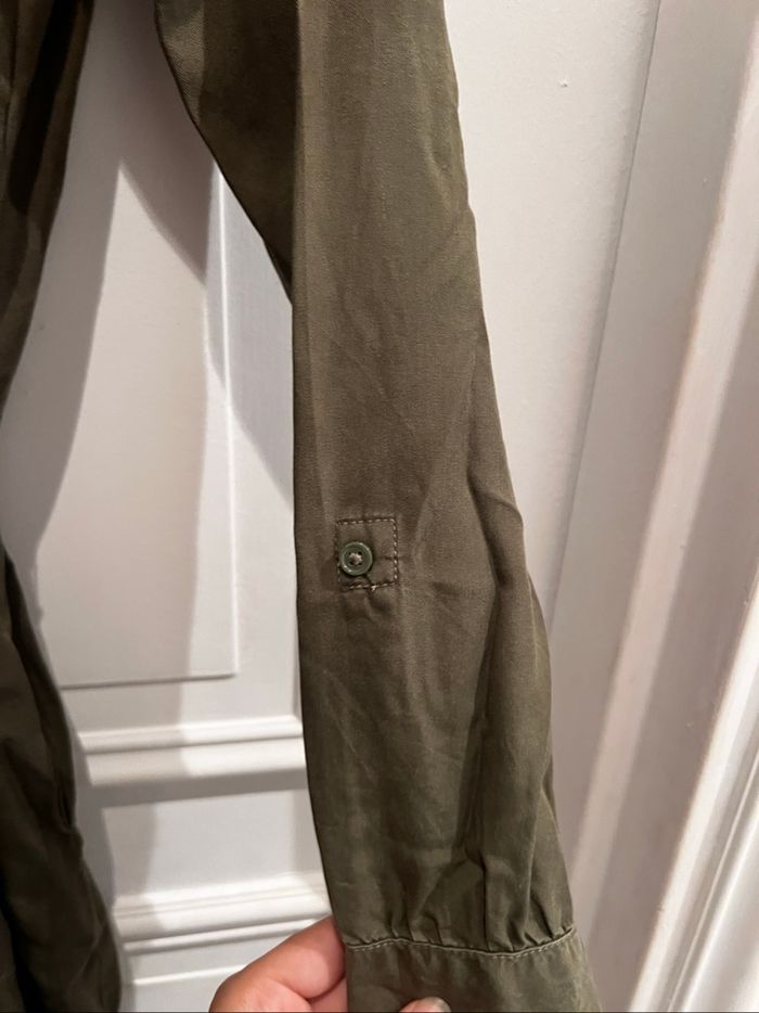 Robe chemise kaki - photo numéro 4