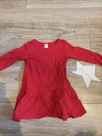 Robe rouge 2-3 ans