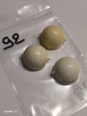 Playmobil lot 3 casques moto