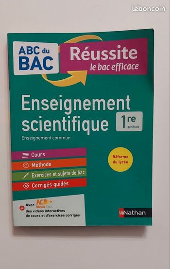 ABC du Bac - Enseignement scientifique- 1ere