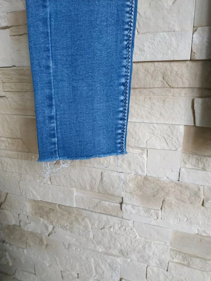Jean femme slim 36 sd jeans effet used tbe - photo numéro 4