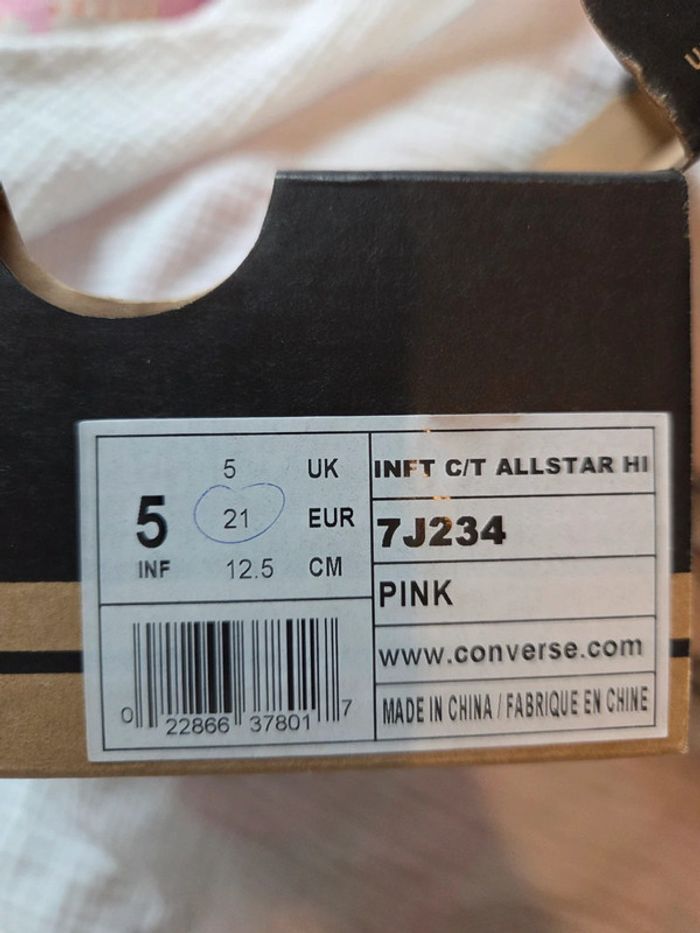 Converse original rose t 21 - photo numéro 3