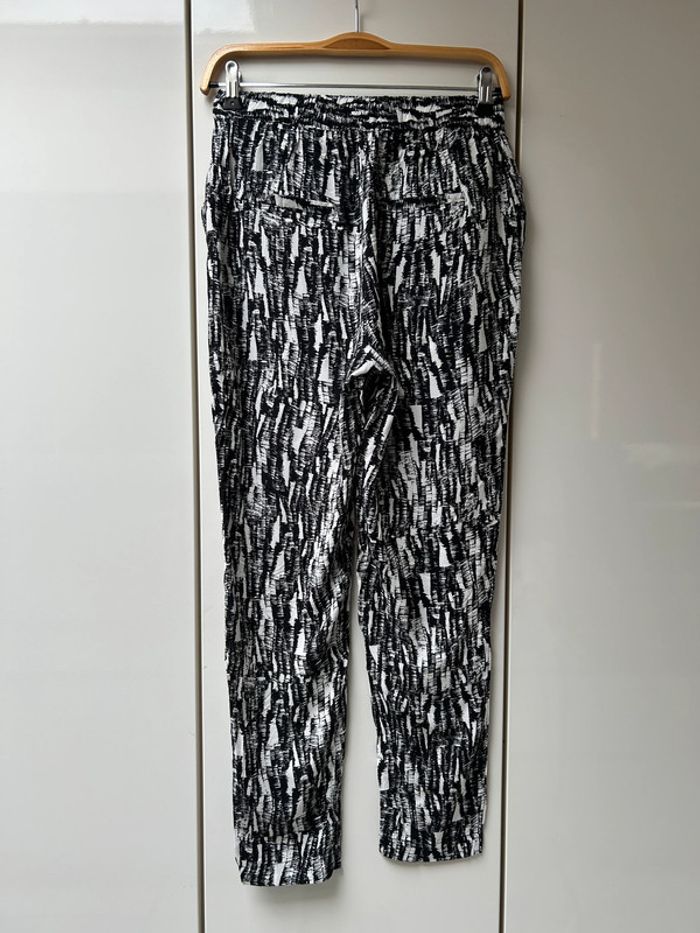 Pantalon noir et blanc Vero Moda - Taille S - photo numéro 3