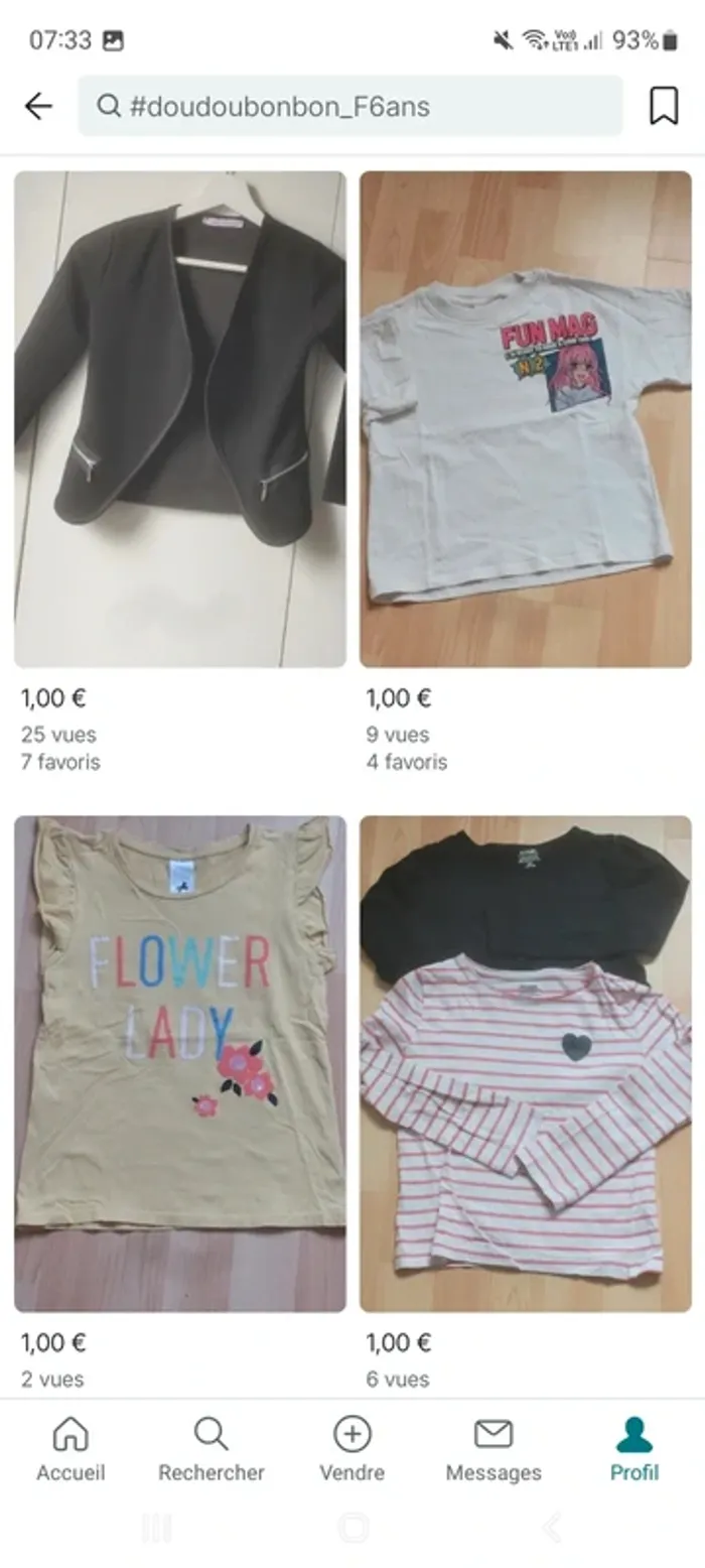 Tout vêtements 1€ passe à 0,50cts dès 2 articles - photo numéro 16