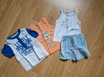 Lot short débardeurs 12 mois