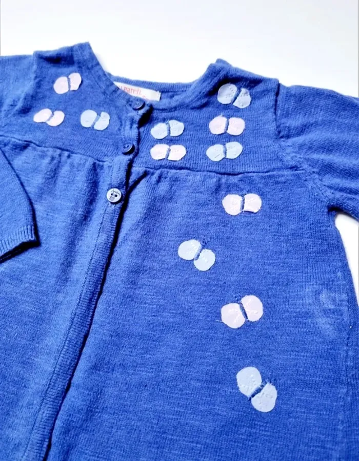 Gilet avec papillons cousus - photo numéro 2