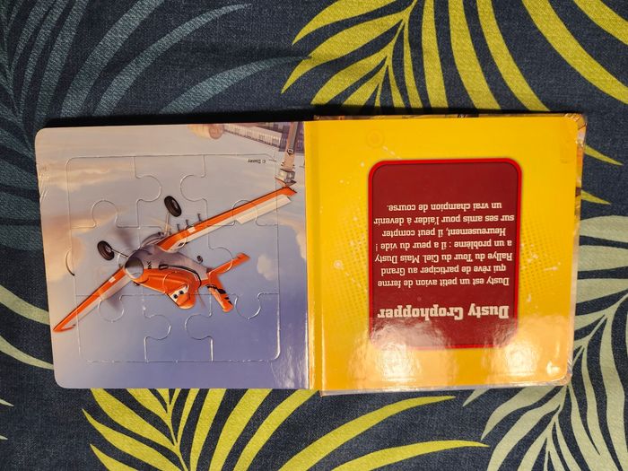 Livre mon petit livre puzzle planes disney enfant 5x9 pièces - photo numéro 4