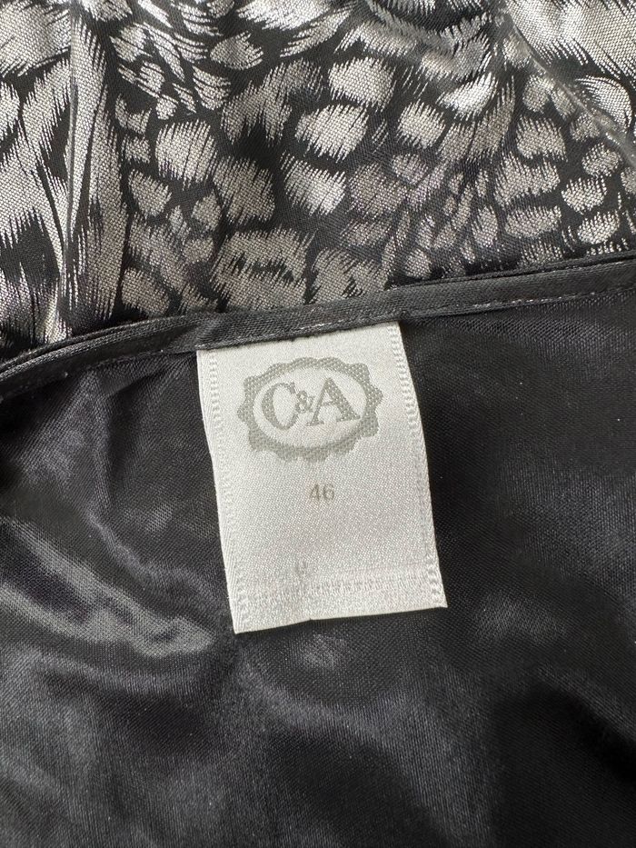 Blouse tigre noire et argentée C&A Y2K T46 3XL - photo numéro 7