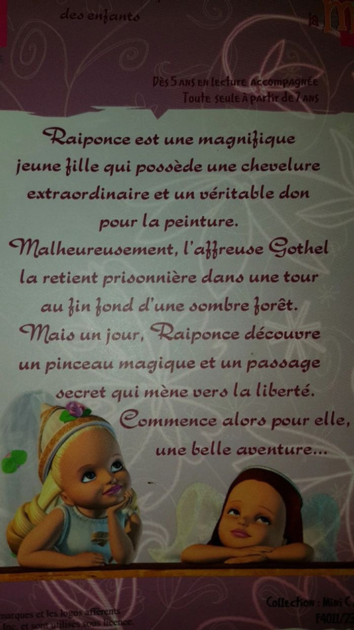 4 livres Barbie dont Raiponce - photo numéro 4