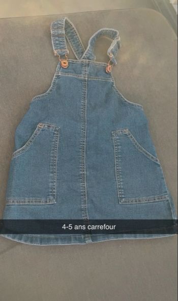 Robe salopette fille