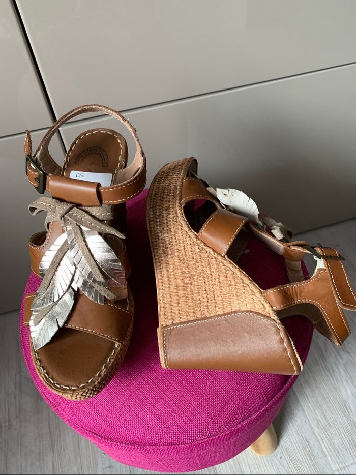 Sandales compensées taille 37 - photo numéro 5
