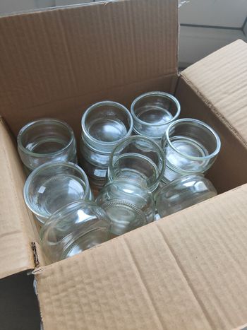 Lot de 30 petits pots en verre 