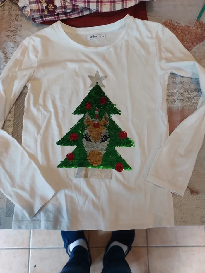 T-shirt manches longues Gémo 10A