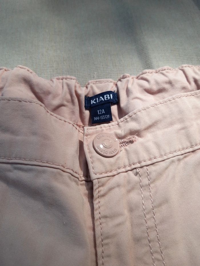 Pantacourt chino beige rose - photo numéro 2