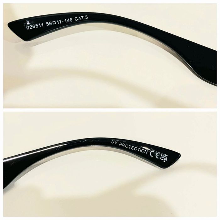 Lot de deux lunettes de soleil femme noire et vert menthe UV protection catégorie 3 - photo numéro 5