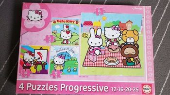 Puzzles 12,16,20,25 pièces Hello Kitty