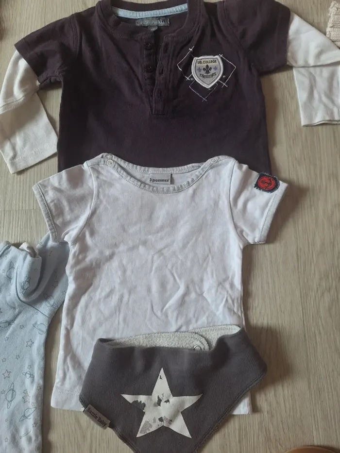 Lot de 9 vêtements automne hiver garçon 6 mois 67 cm - photo numéro 4