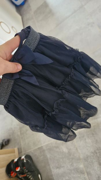 jupe HM 4-6 ans bleu paillette